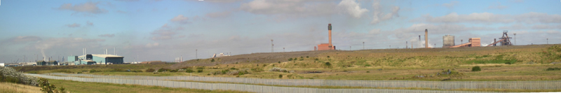 Wide view of Redcar Steel Works